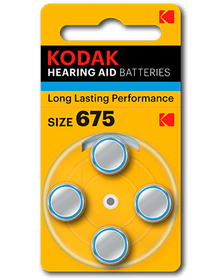 pilas de audífono Kodak P675